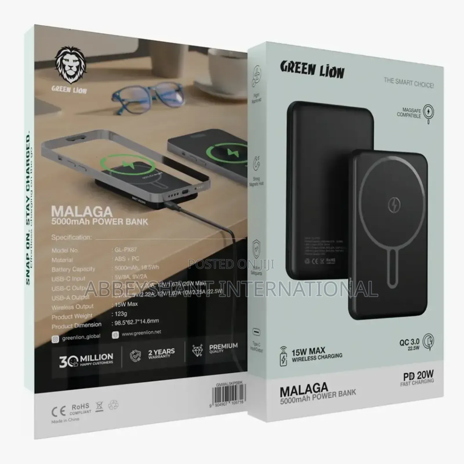 Green Lion Malaga 5000mah Power Bank.