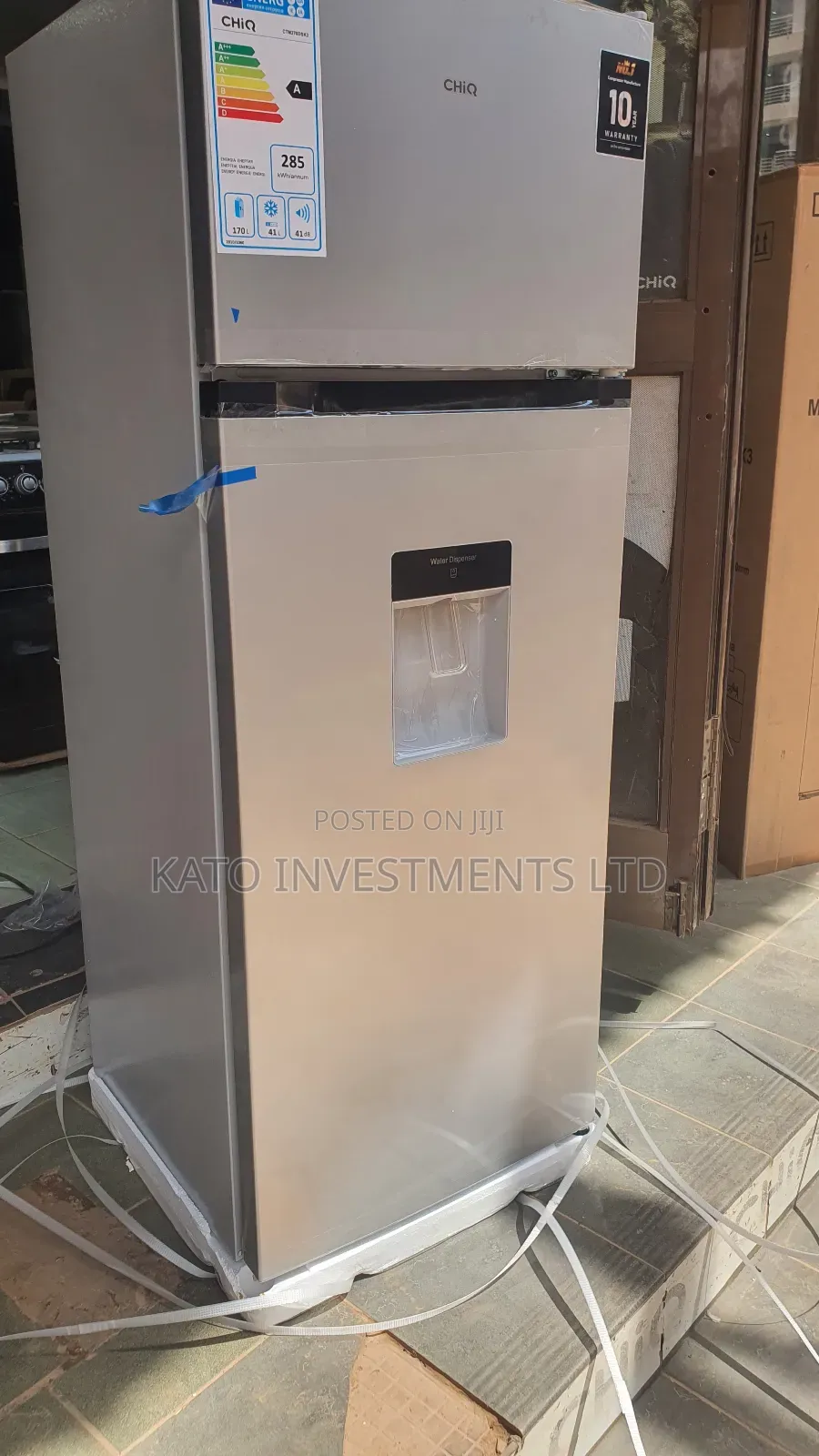 Chiq 270litrs Double Door Fridge With Dispenser