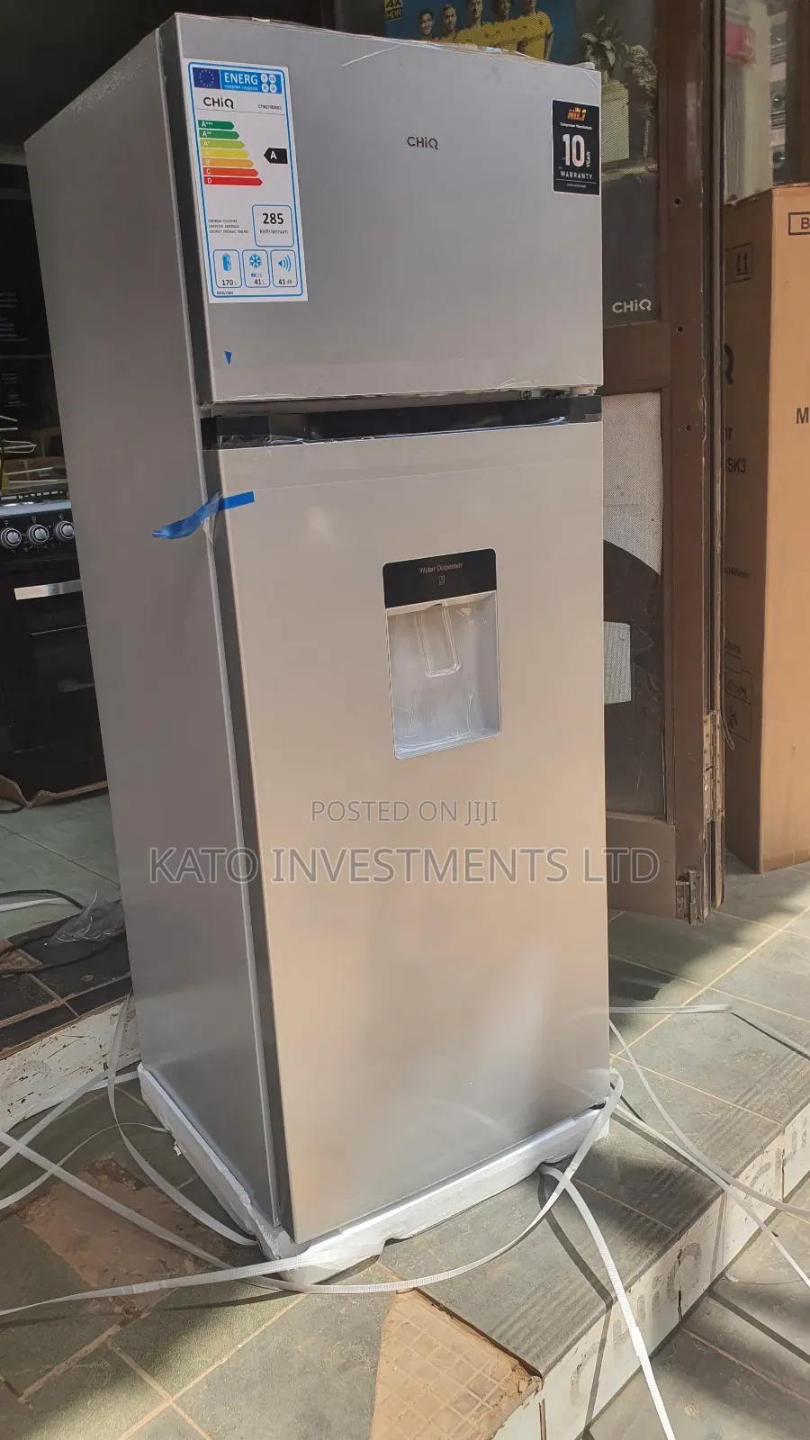 Chiq 270litrs Double Door Fridge With Dispenser