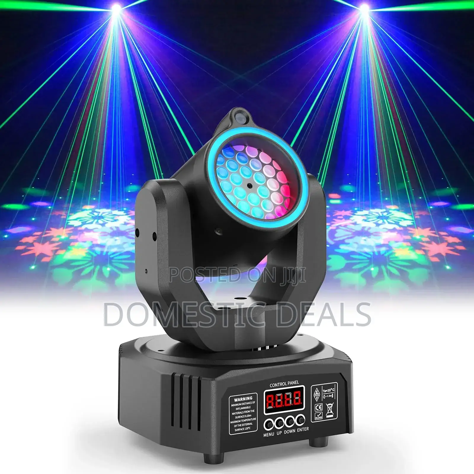 120w Moving Head Dj Lights,18-Facet Prism Stage Lighting