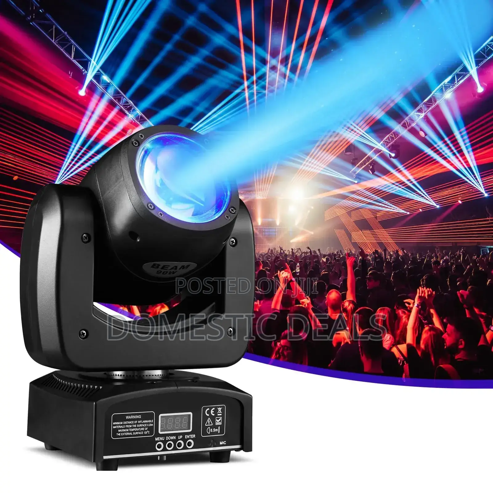120w Moving Head Dj Lights,18-Facet Prism Stage Lighting