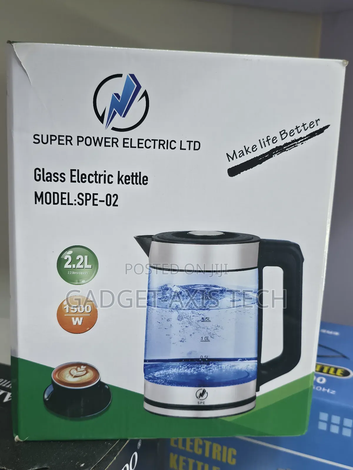 Electric Kettle - Glass Percolator