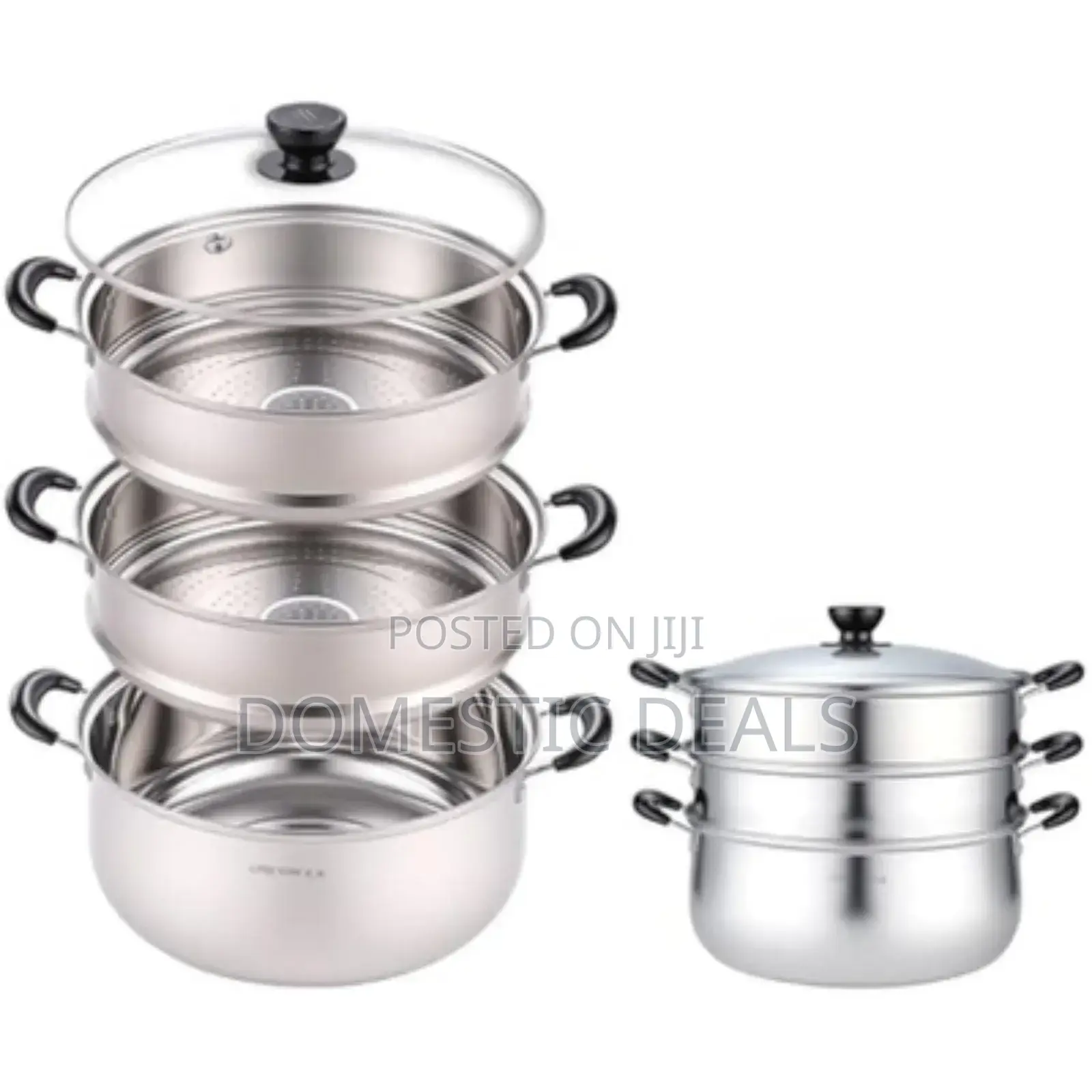 3 Tier Multi Tier Layer Stainless Steel Steamer Pot