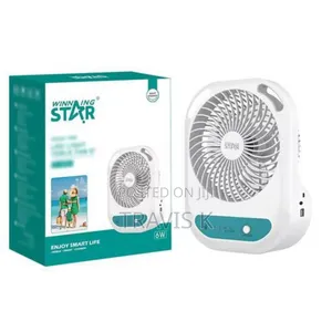 Mini Led Light Rechargeable Table Fan