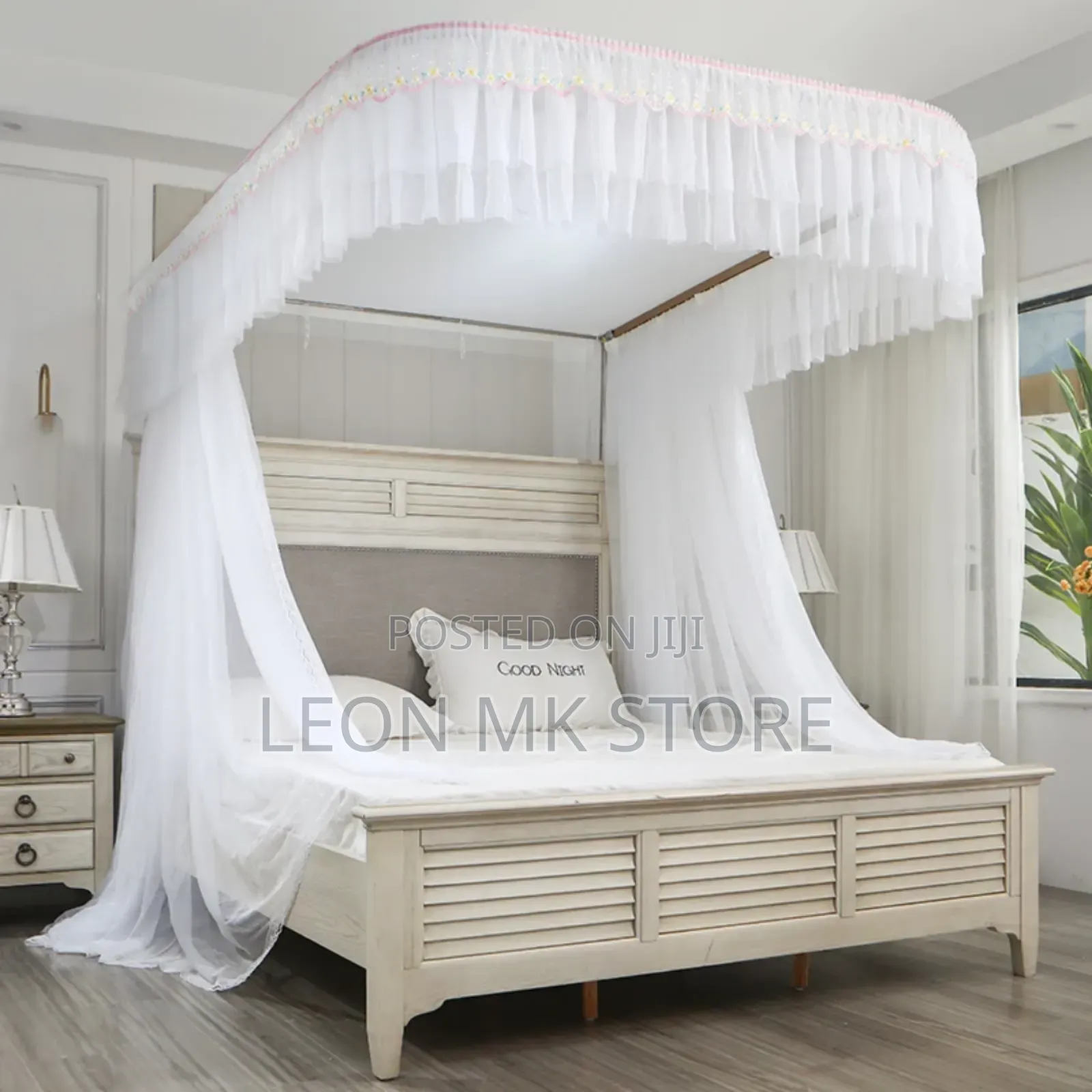 White Royal Princess Style Rail Nets