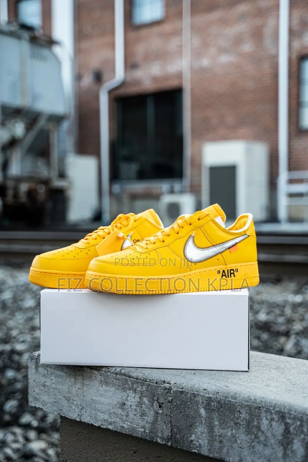 Nike Airforce One Off White Yellow
