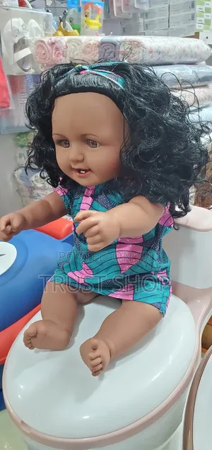 Black Hair Rubber Silicon Doll