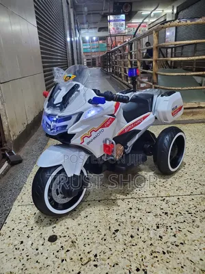 White Police Bike