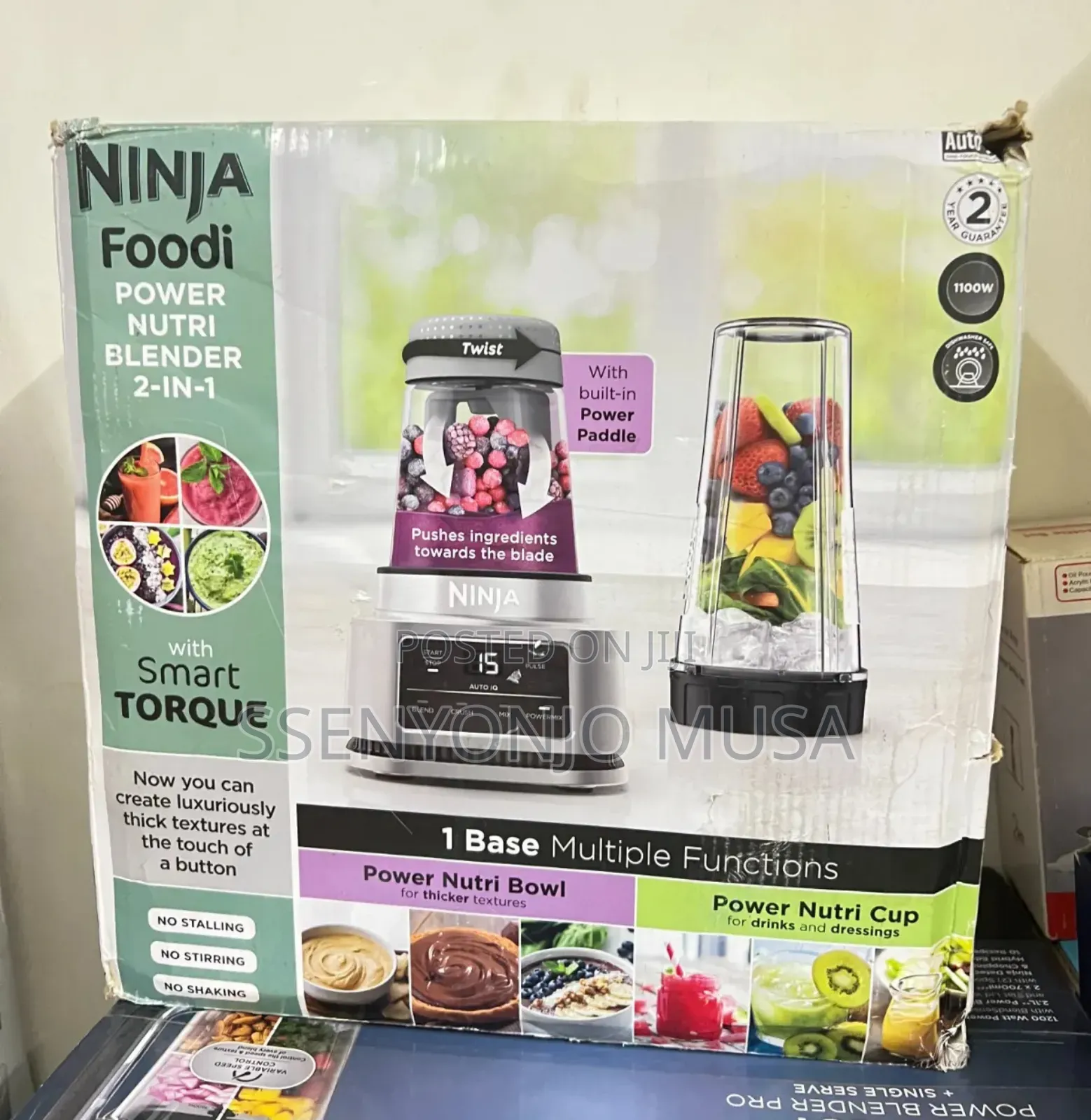 Ninja Foodi Power Nutri Blender 2-in-1 – 1100w Smoothie Maker