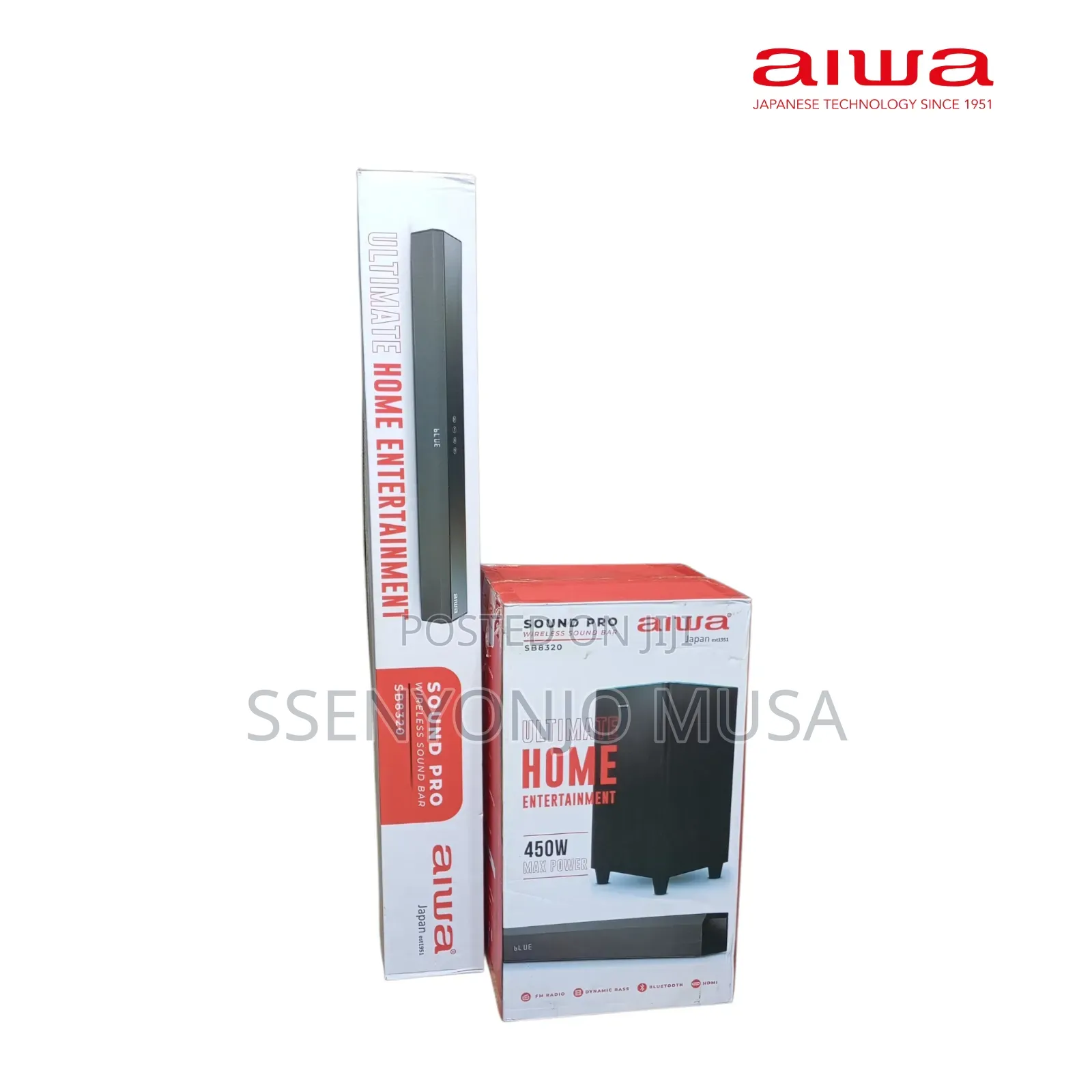 Aiwa 4.1ch Soundbar With Wireless Subwoofer – 450w Bluetooth, Hdmi Arc