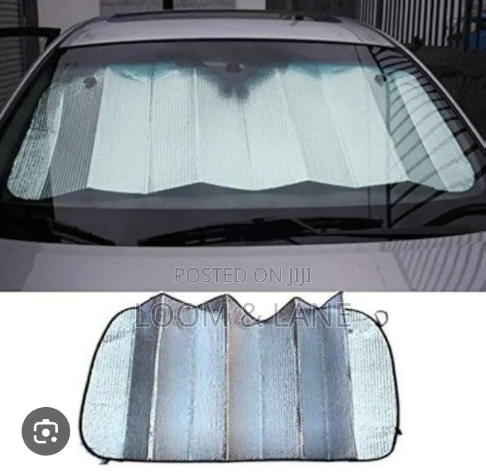 Premium Quality Accordion Metallic Reflective Car Sun Shade