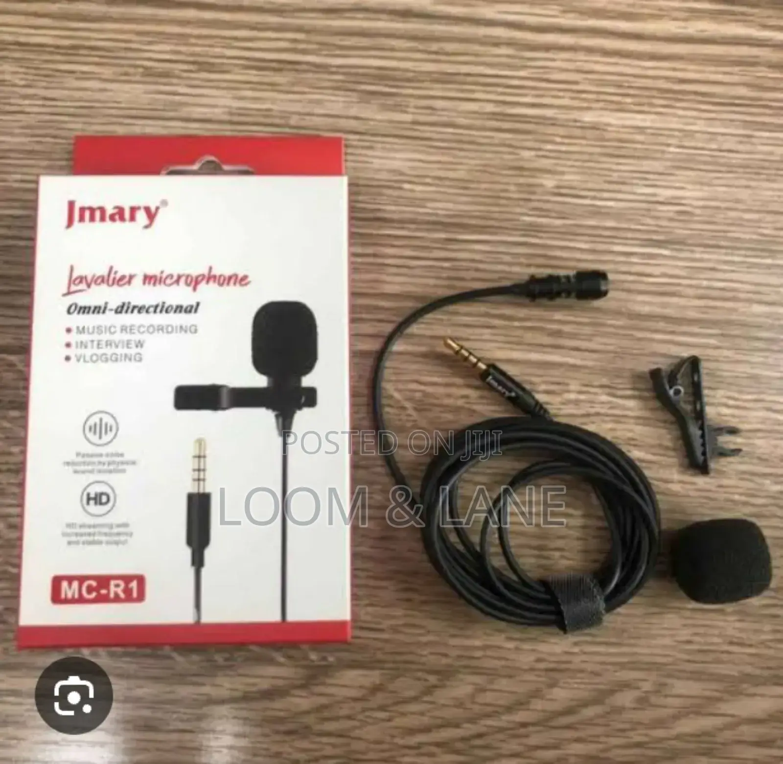 Jmary Mc-R1 Is a Wired Lavalier Lapel Microphone