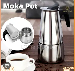 9 Cup Moka Pot Stainless Steel 450ml Italian Espresso Coffee Maker