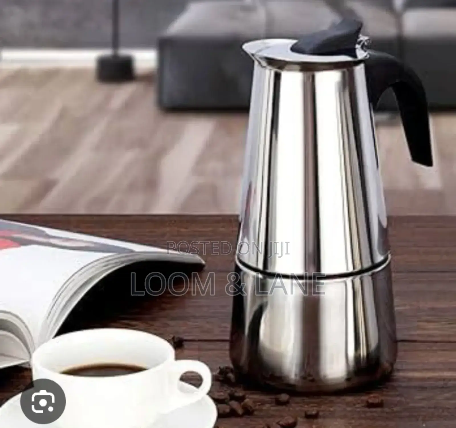 9 Cup Moka Pot Stainless Steel 450ml Italian Espresso Coffee Maker