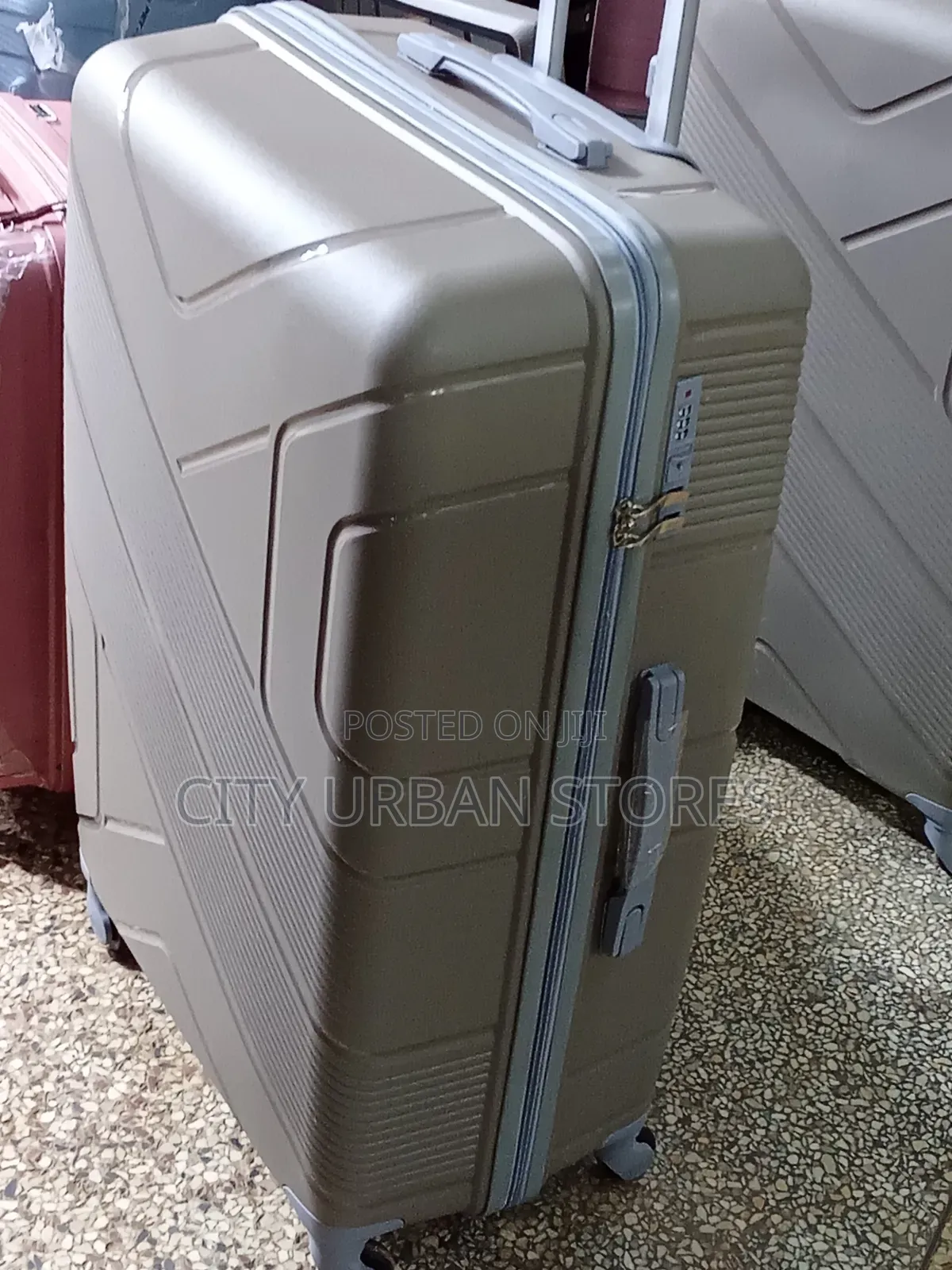 Silver Grey Large Suitcases