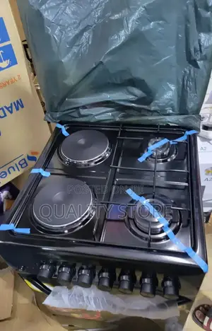 Blue Flame Stand Gas Cooker 50x50 2 Electric+2 Gas