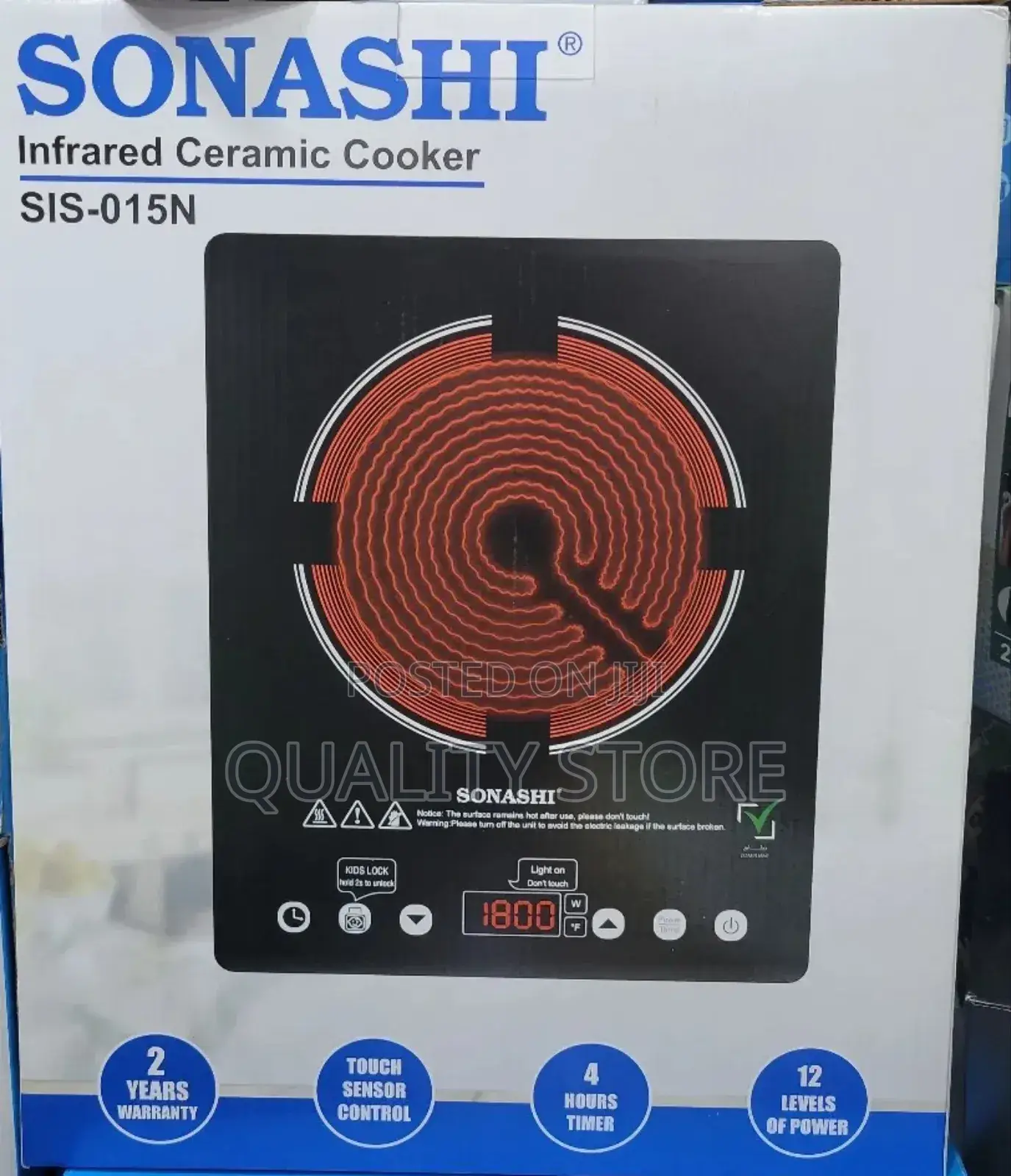 Sonashi Infrared Ceramic Cooker Sis-015n