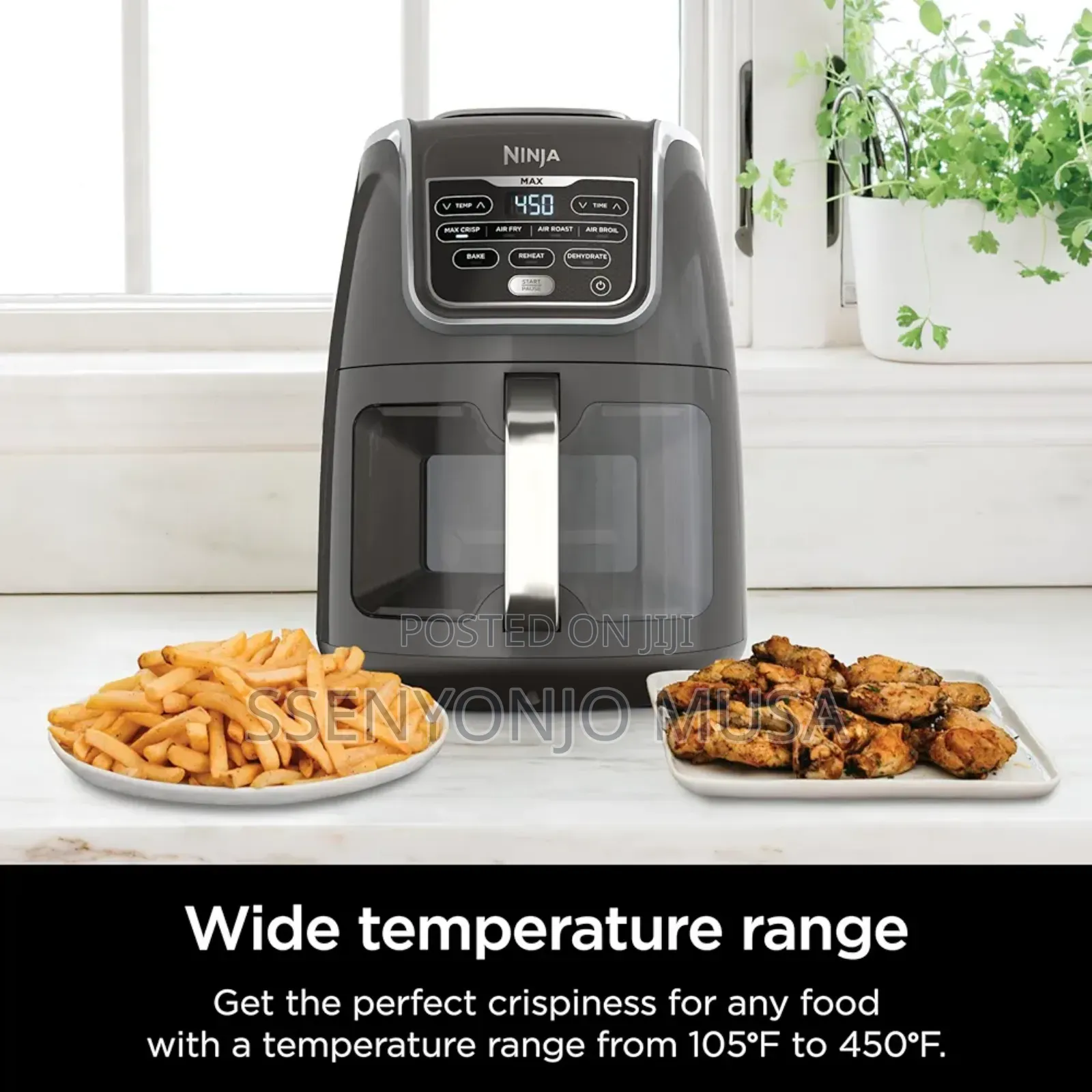 Ninja Air Fryer Max Xl 5.5qt 1800w – 7 Functions, 450°F Max Crisp