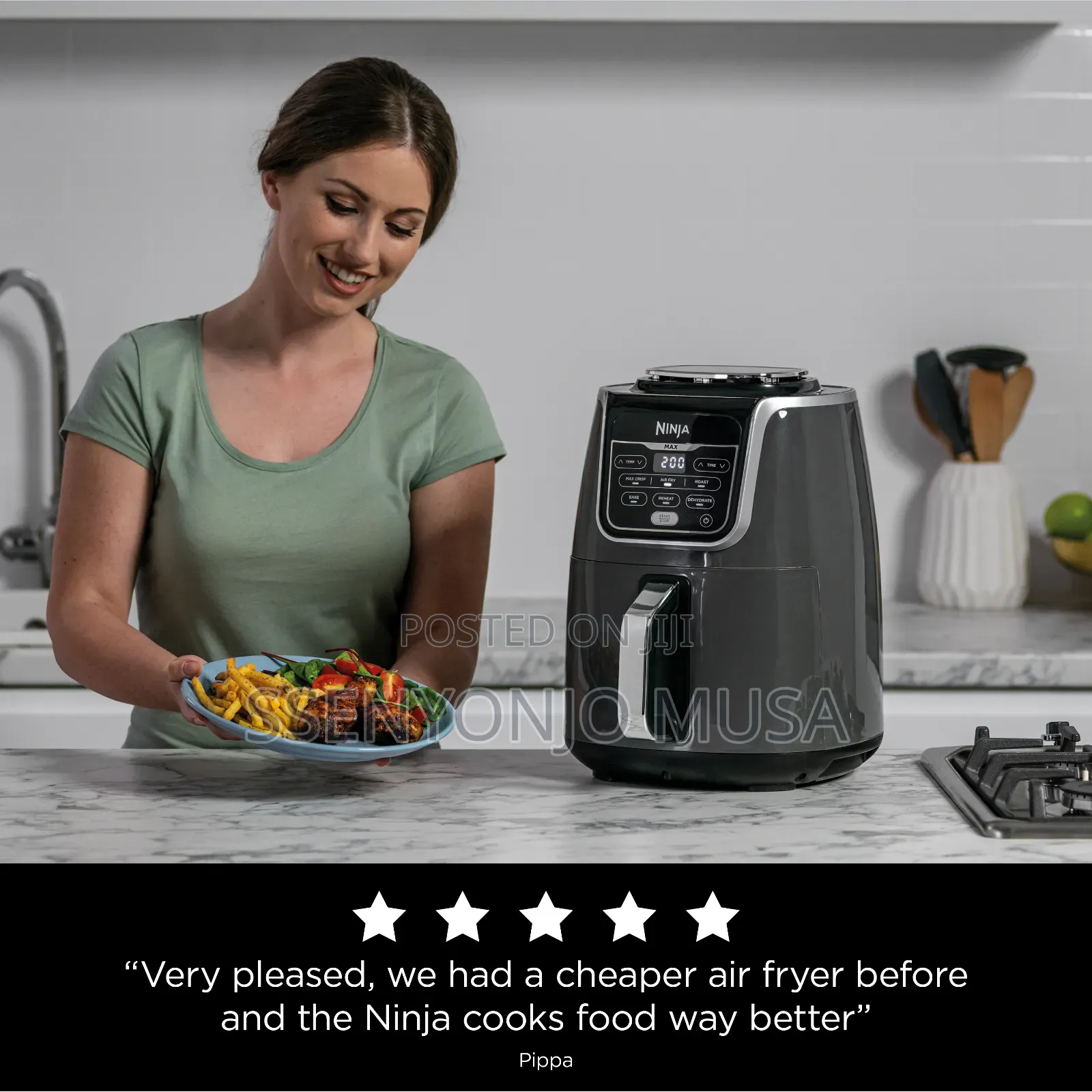 Ninja Air Fryer Max Xl 5.5qt 1800w – 7 Functions, 450°F Max Crisp