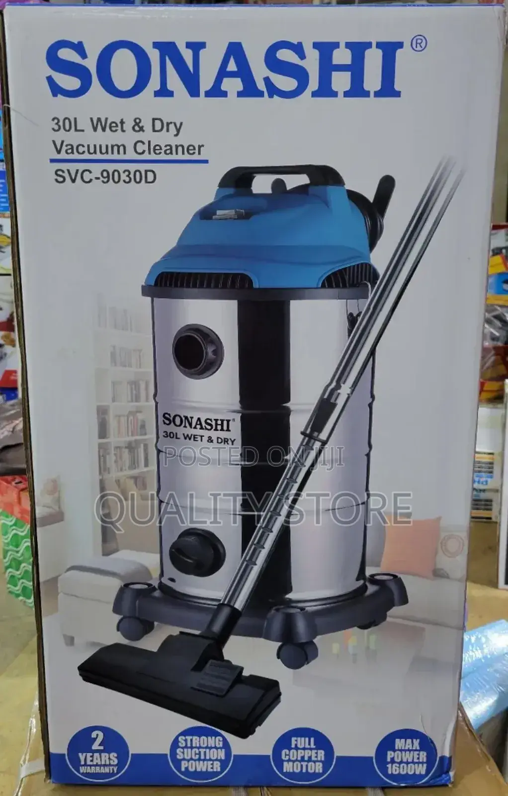 Sonashi 30 L Wet and Dry Vacuum Cleaner SVC-9030d