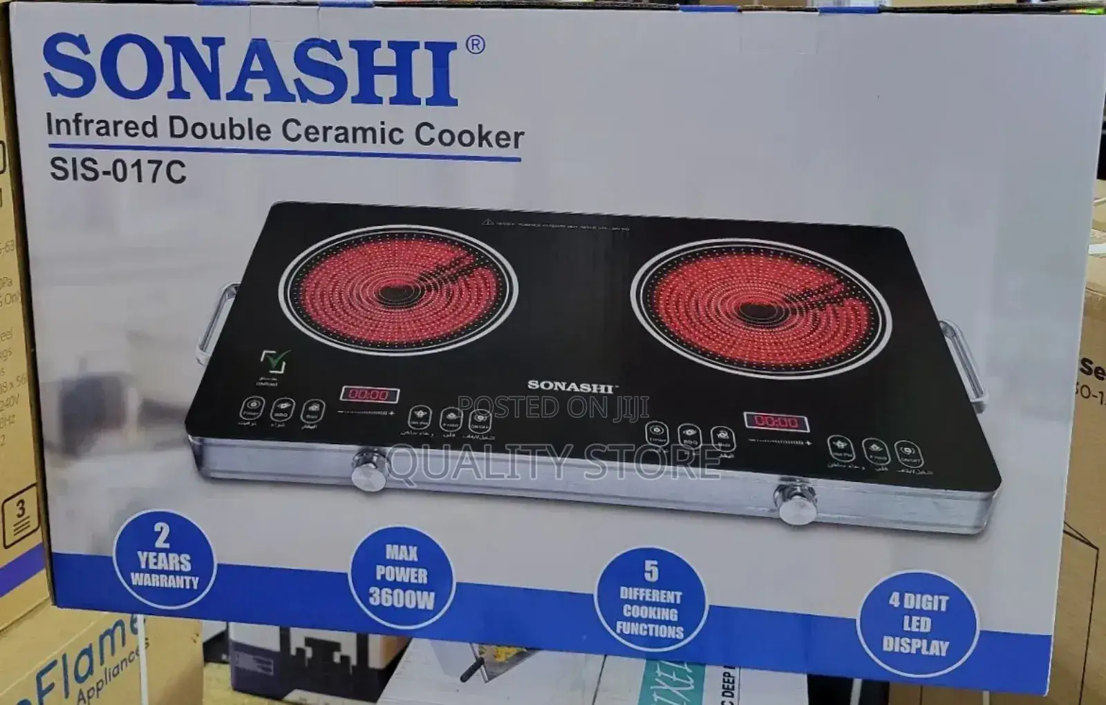 Sonashi Infrared Double Ceramic Cooker Sis-017c