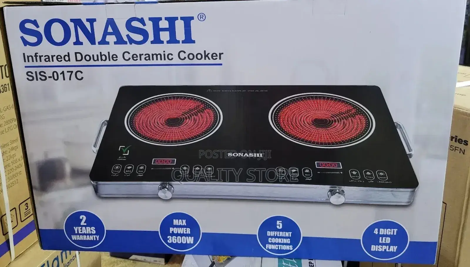 Sonashi Infrared Double Ceramic Cooker Sis-017c