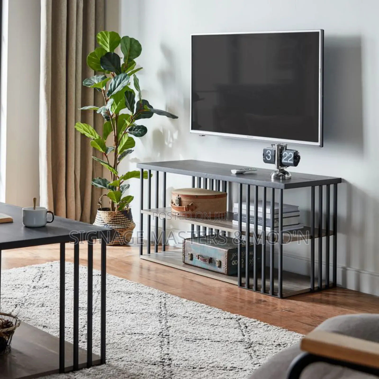 Metal Frame Tv Stand