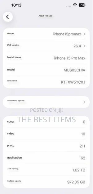 Apple iPhone 15 Pro Max 256 GB Silver