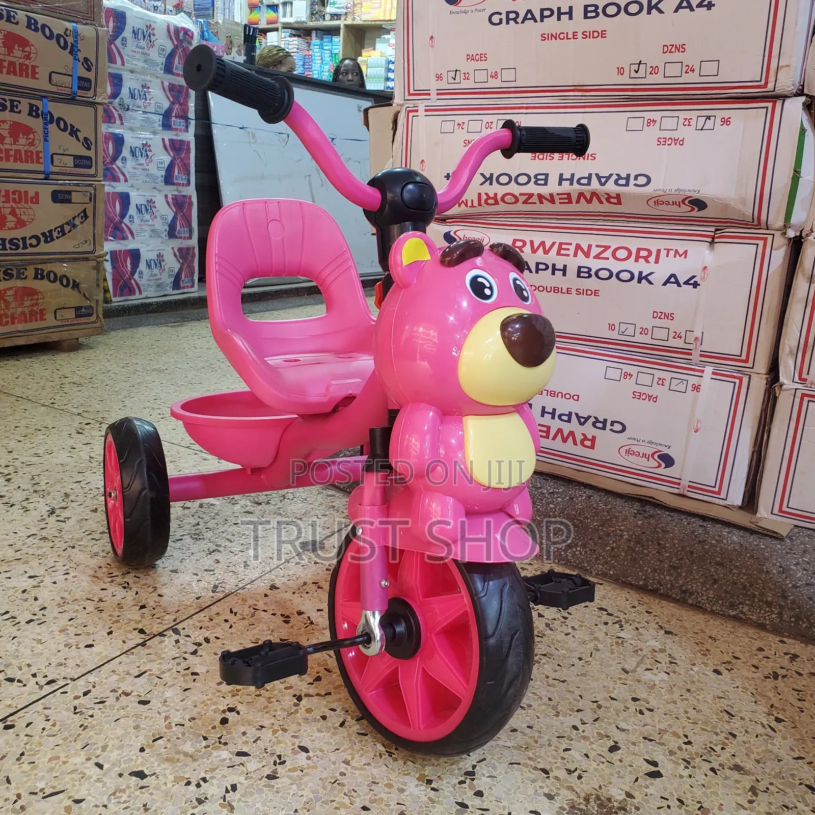 Pink Bear Tricycle