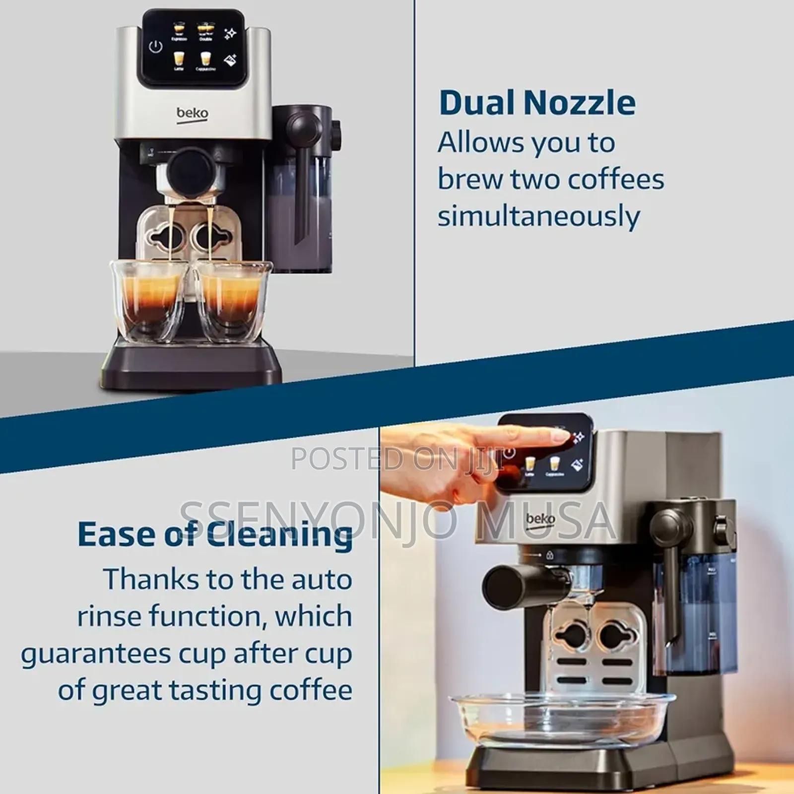 Beko Caffeexperto Cep5304x Coffee Machine – 15 Bar Espresso Maker