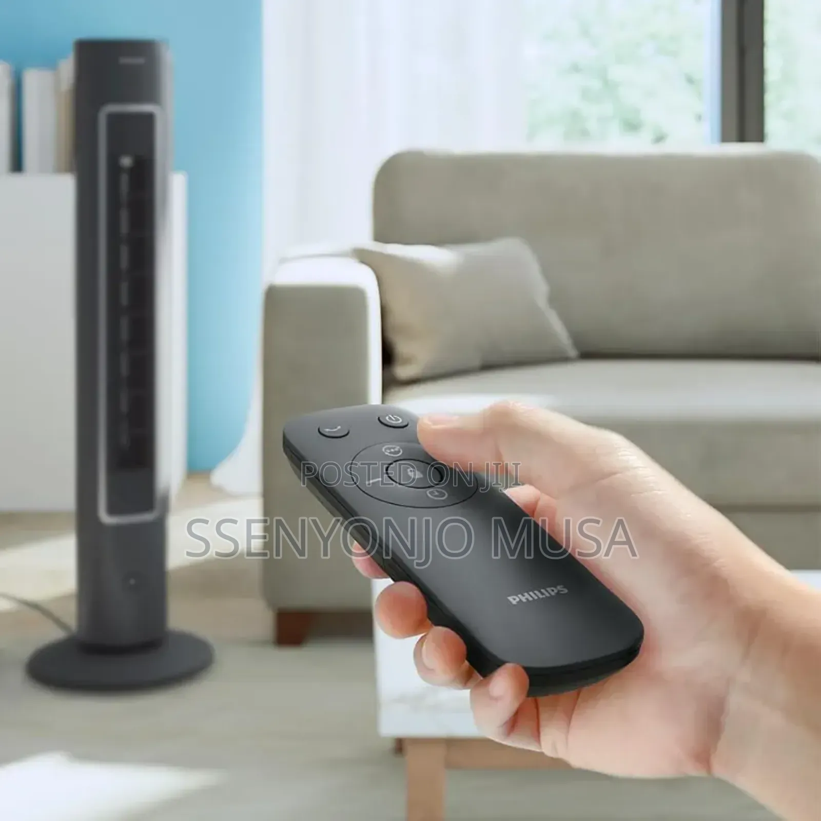 Philips 5000 Series Oscillating Tower Fan Cx5535/11– Remote Control