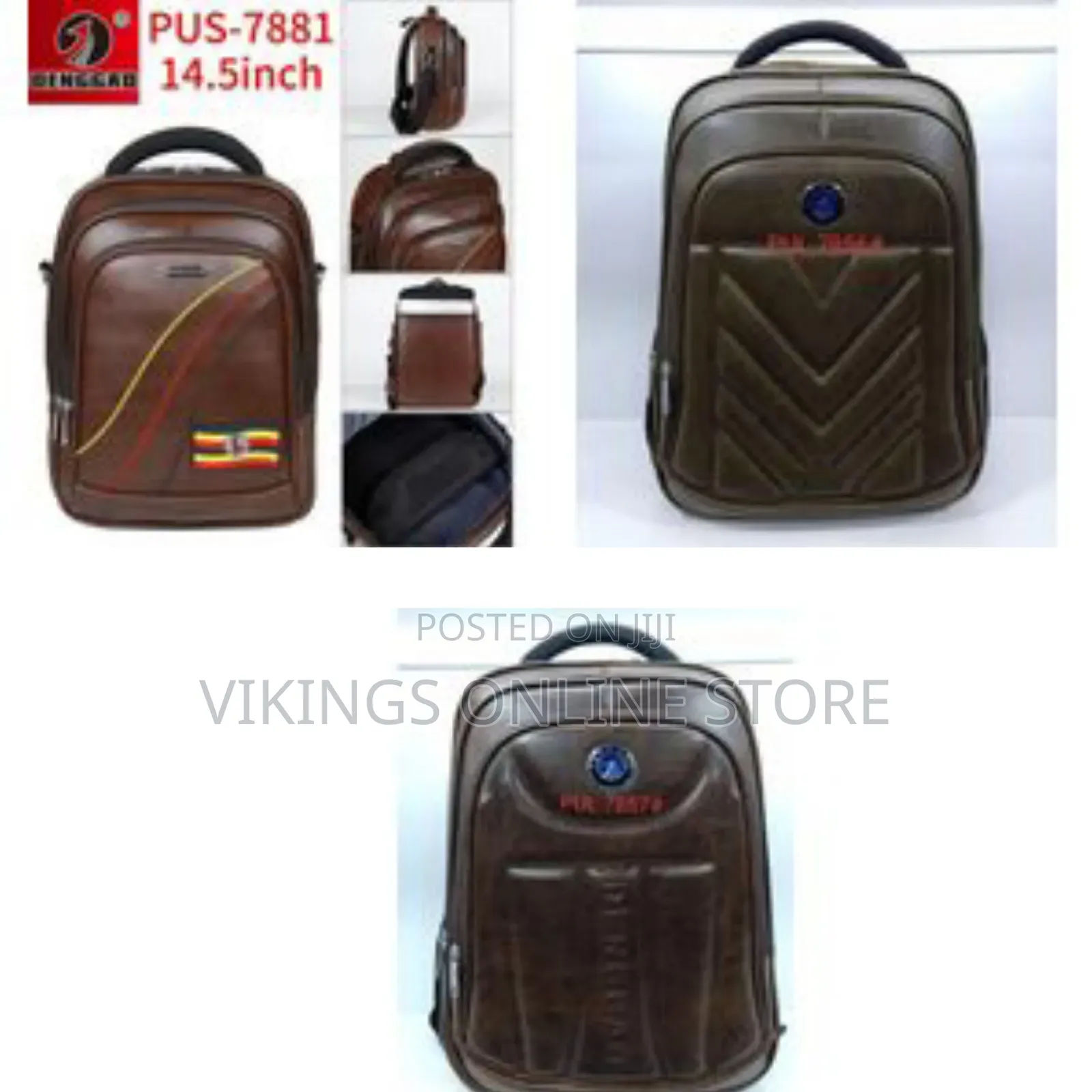 Denggao 14.5 Inch Leather Carry-on Travel Backpack Office Bag##90,000