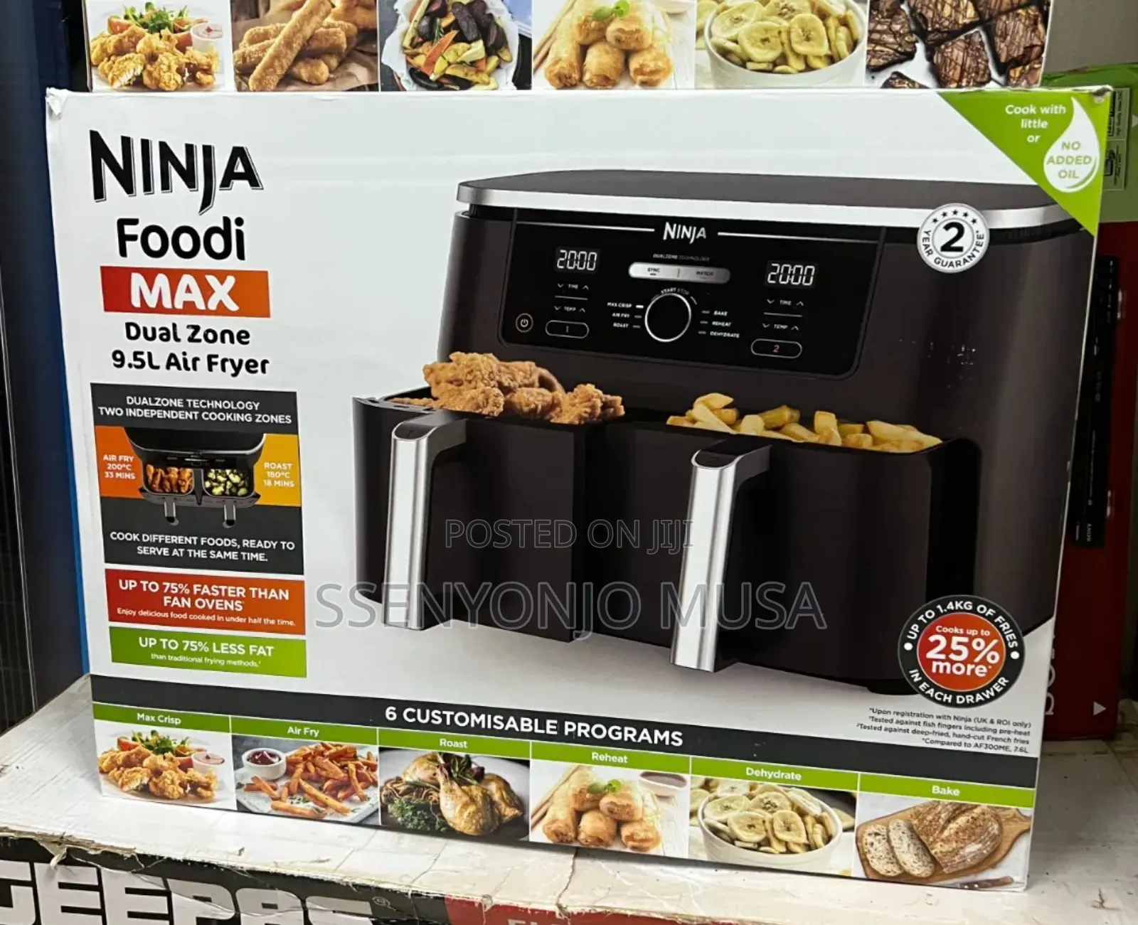Ninja Foodi Max XXXL Dual Zone Air Fryer Af400 – 9.5l Dual Drawer