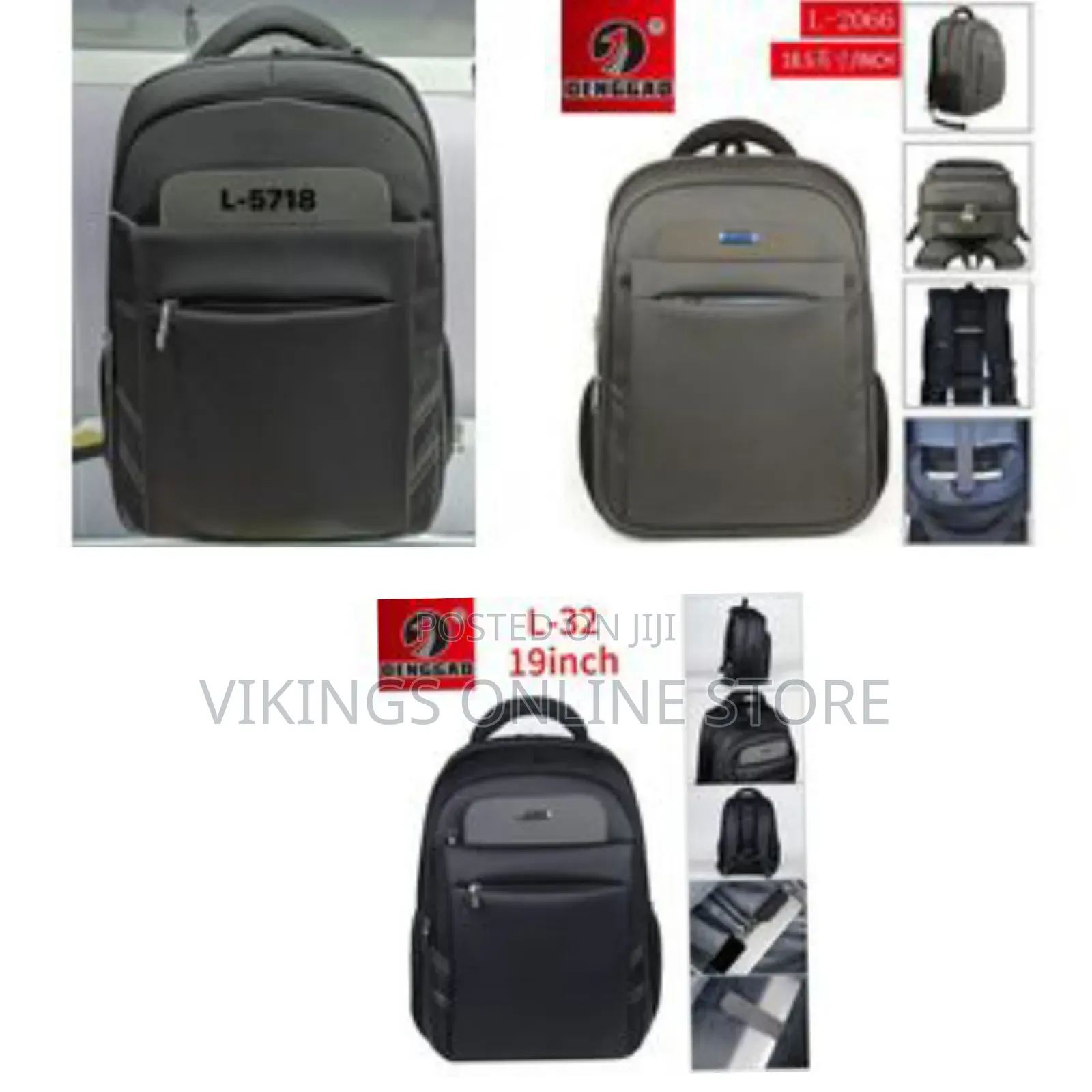 Denggao 19 Inch Anti Theft Travel Laptop Student Bookbag Backpack Bag