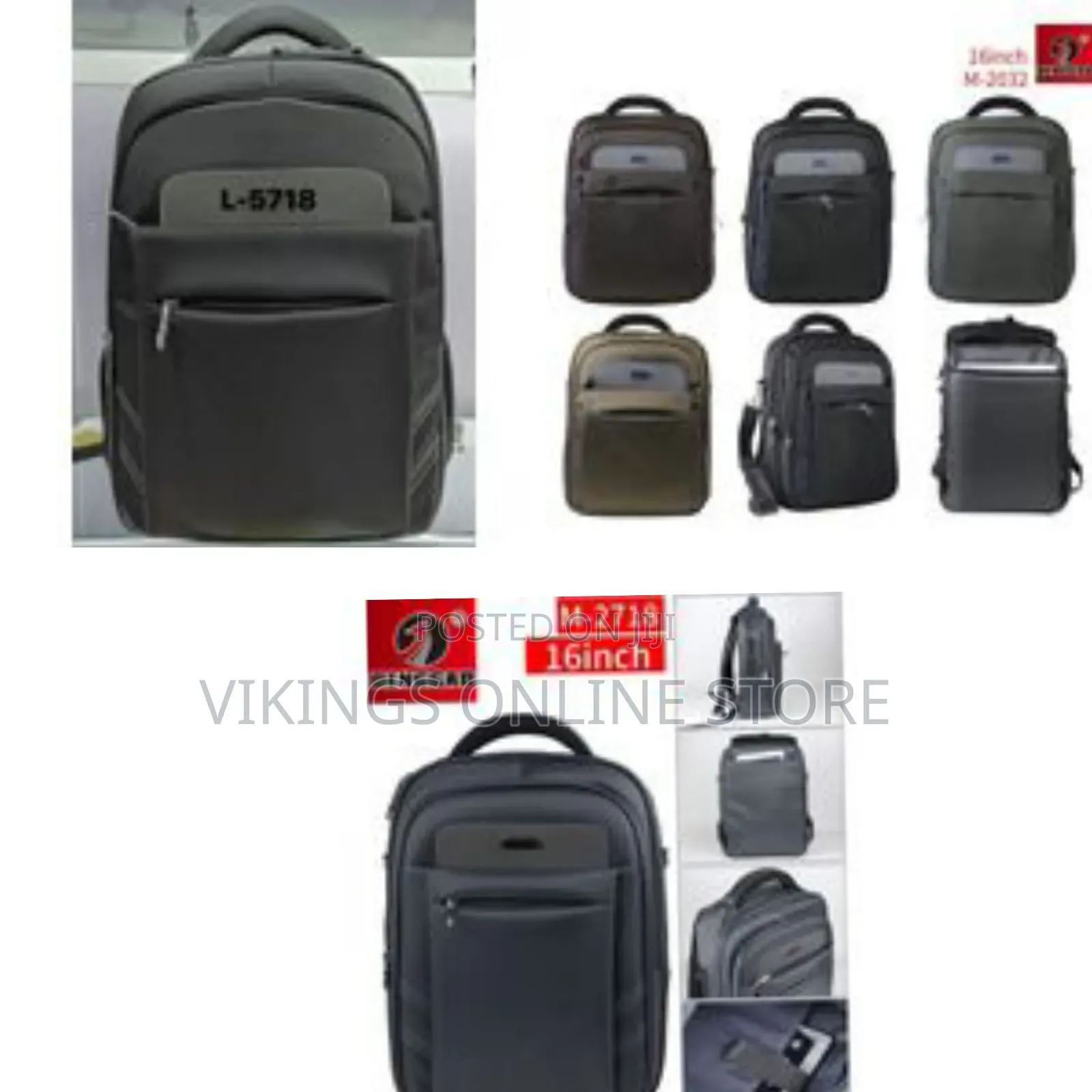Denggao 19 Inch Anti Theft Travel Laptop Student Bookbag Backpack Bag