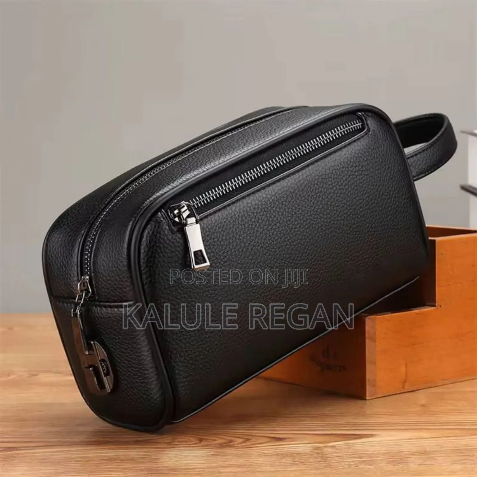 Men's Handbag Phone Card Holder Large Capacity With Wrist Strap