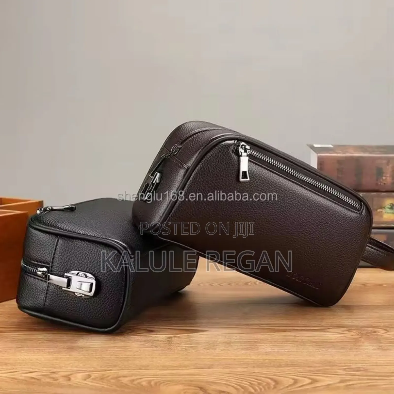 Men's Handbag Phone Card Holder Large Capacity With Wrist Strap