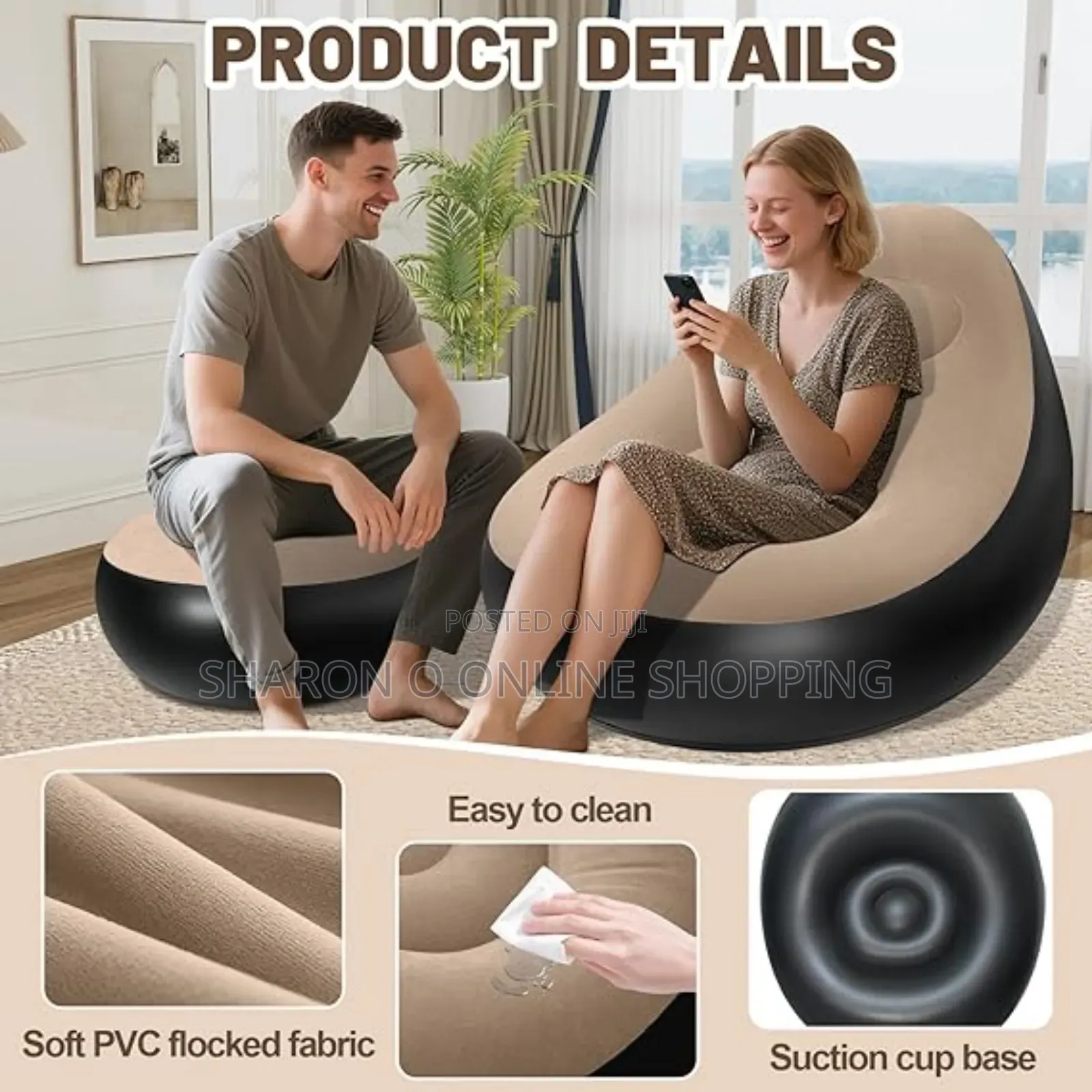 Ultra‐Comfortable Inflatable Lounge Chair and Footrest