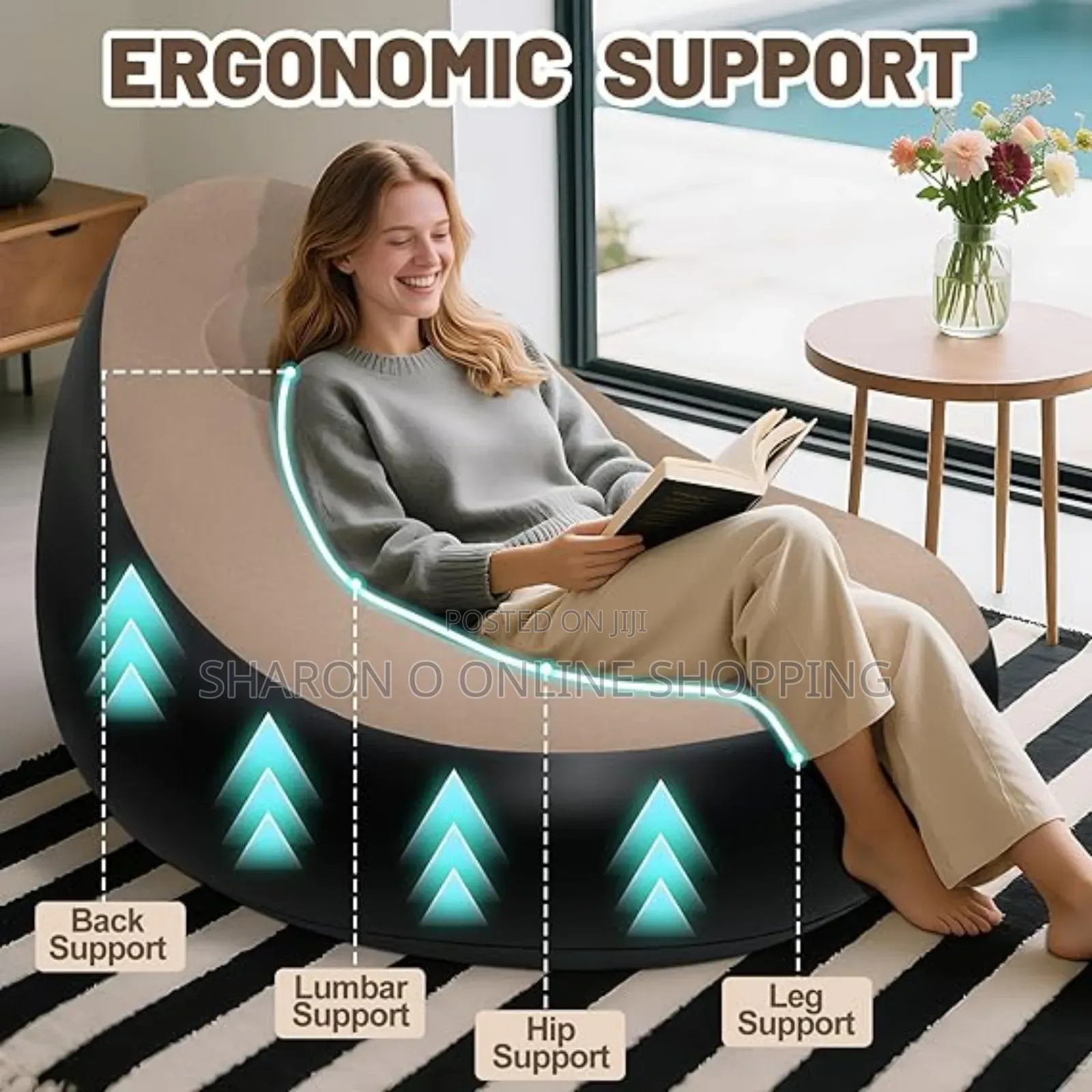 Ultra‐Comfortable Inflatable Lounge Chair and Footrest