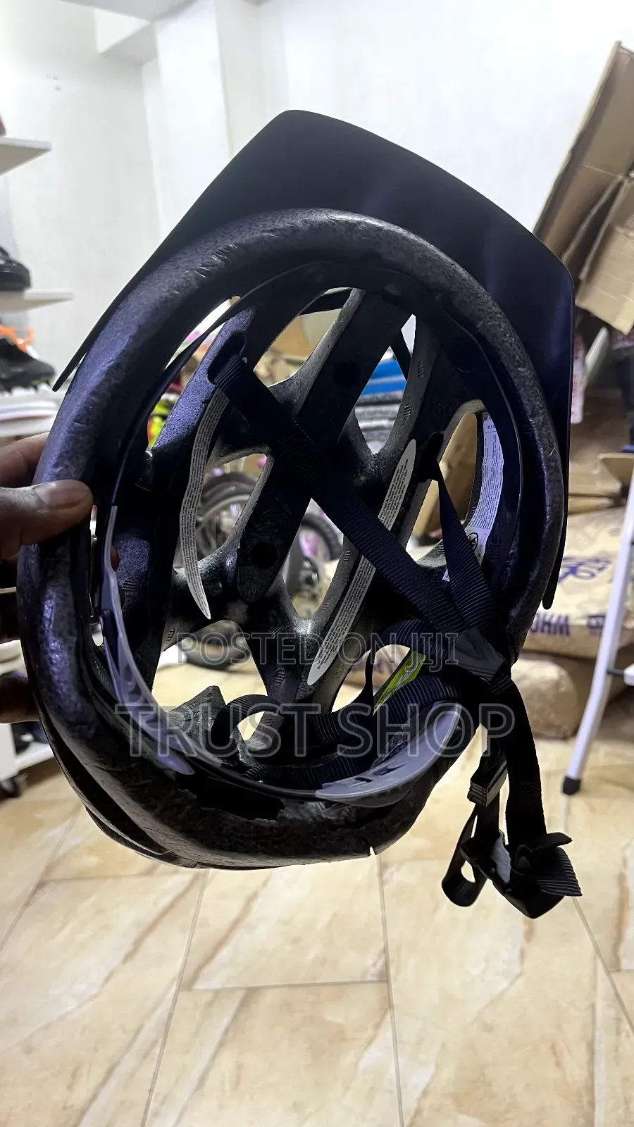 Blue Helmet Bicycle