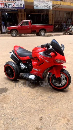 Red Electric Upload Bike