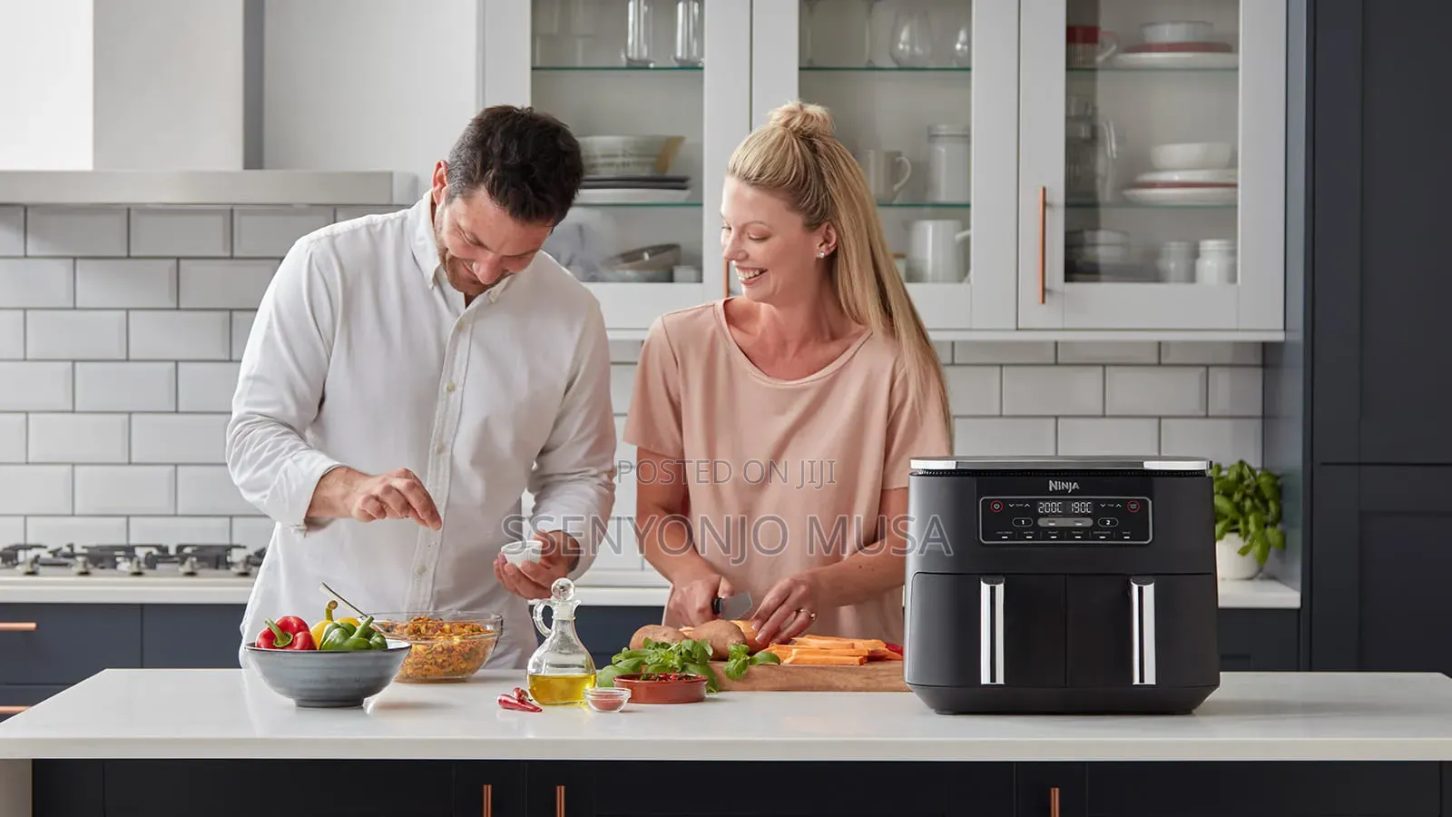 Ninja Foodi Dual Zone Air Fryer Af300uk –7.6l Dual Drawer, 6 Functions