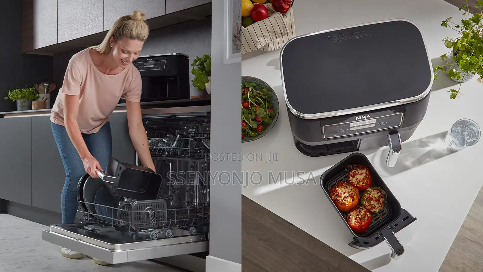Ninja Foodi Dual Zone Air Fryer Af300uk –7.6l Dual Drawer, 6 Functions