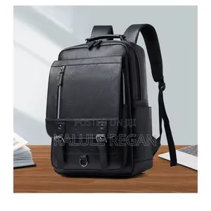 Casual Daily Commuter Leather Backpack for Men Business Laptop Back
