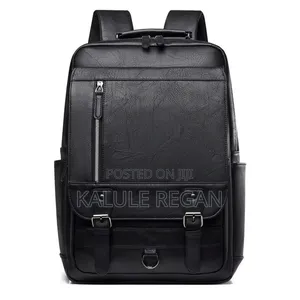 Casual Daily Commuter Leather Backpack for Men Business Laptop Back