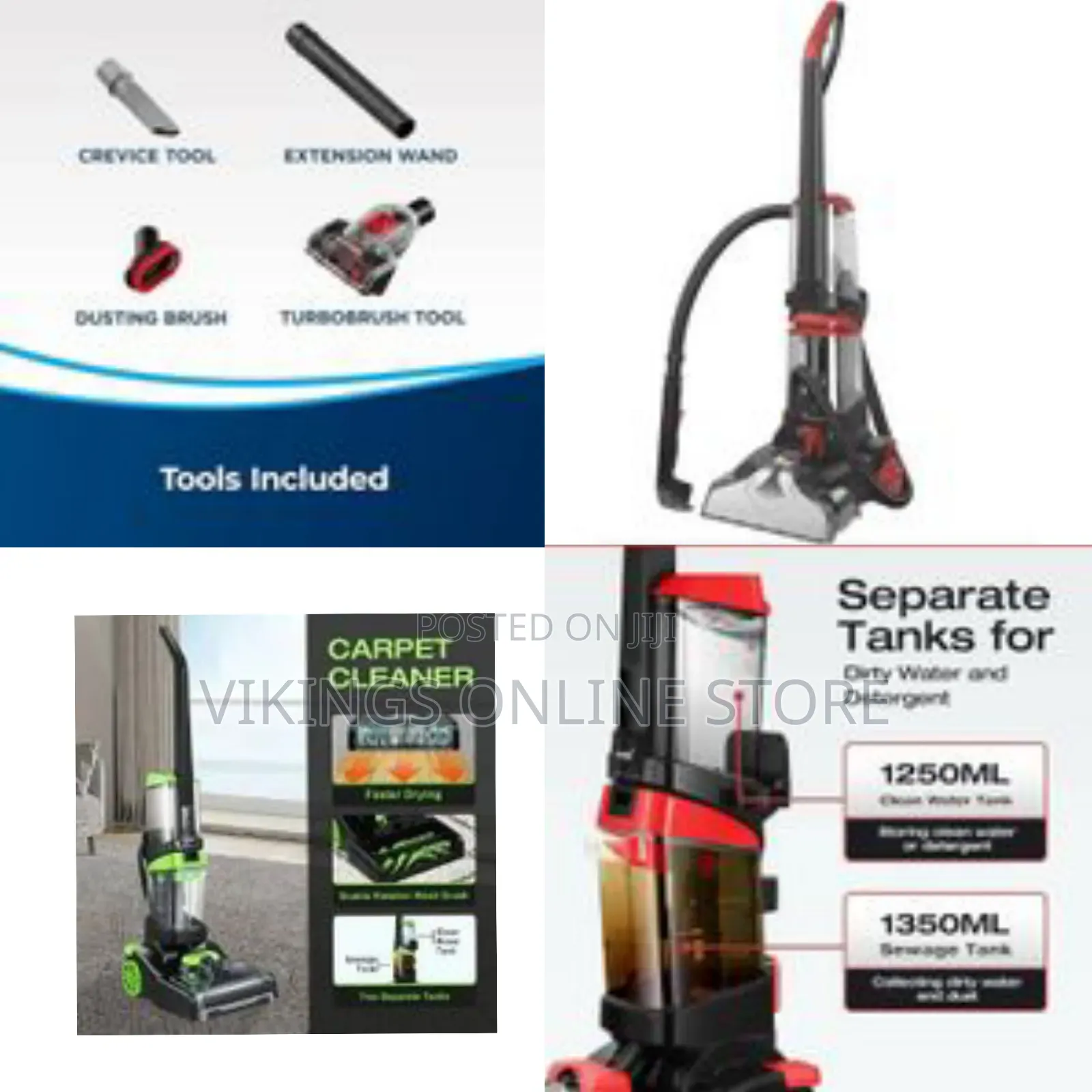 Power Force Compact Bagless High Power 800w Upright Steam Vacuum