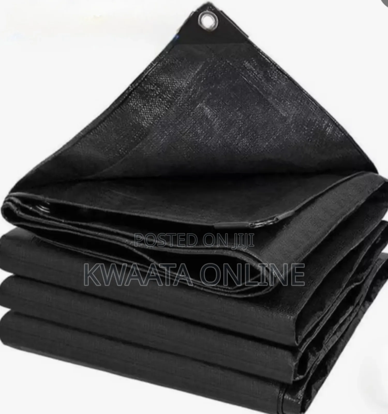 All Weather Tarpaulin (6m X 6m) Waterproof, Black,Green,Yellow