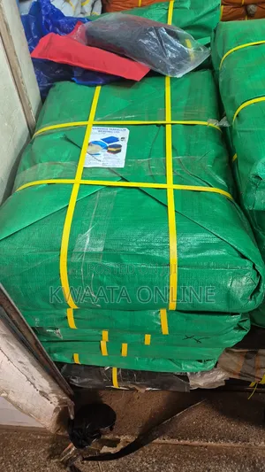 All Weather Tarpaulin (6m X 6m) Waterproof, Black,Green,Yellow