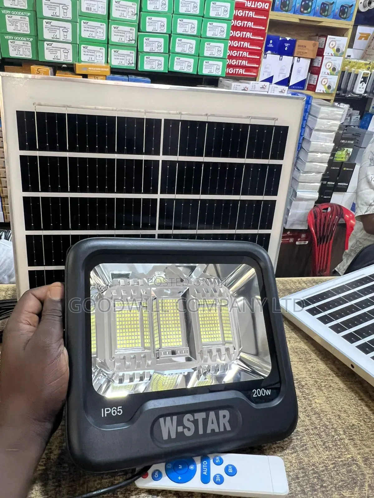 200w W-Star Solar Flood Light