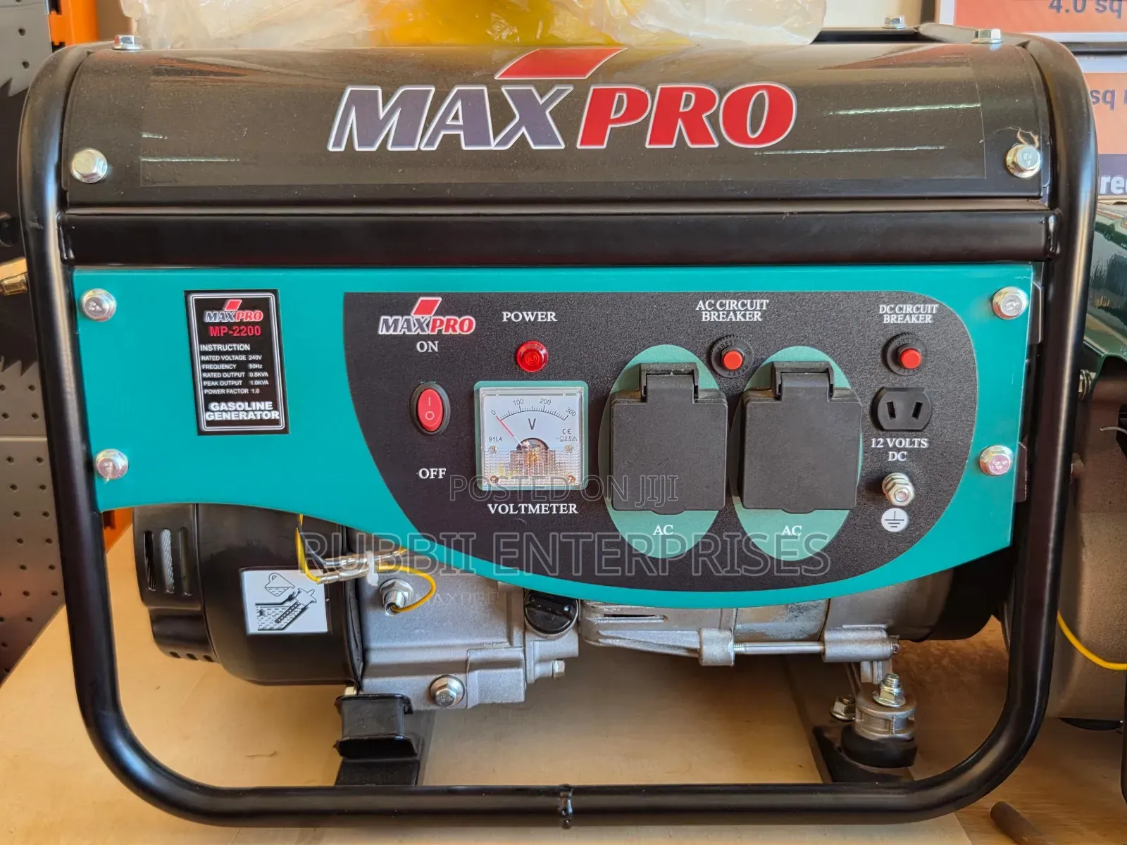 Maxpro 1kva Gasoline Generator